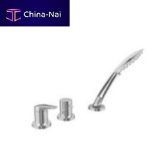 Double-handle bathtub mixer tap 20.327.730.000deck mountedchromed metalbathroom