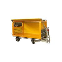 Airport terminal luggage trolley CBL 4-wheelopen