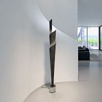 Contemporary light column Loop metalleatherLED