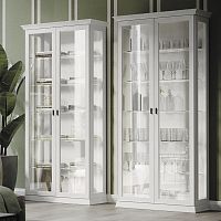 Traditional display case ARCADIA ES05glasslacquered woodwith built-in lighting