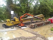 Horizontal directional drilling rig fixedrotaryhydraulic
