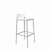 Contemporary bar stool UNITmolded plywoodsteel basestainless steel base