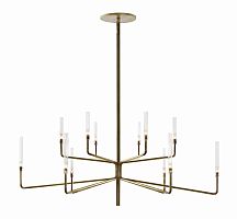 Contemporary chandelier EPSILONcrystalPyrex®brass
