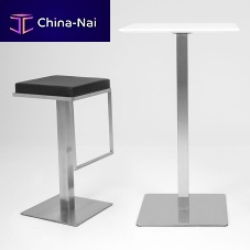 Contemporary bar stool CHILL : 3344polyurethanestainless steel basecentral base