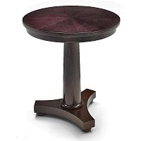 Traditional pedestal table T-381beechwalnutbeech base