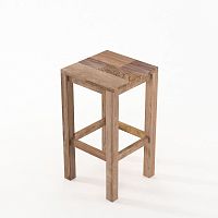 Contemporary bar stool HOS-OR06teakhardwoodhardwood base