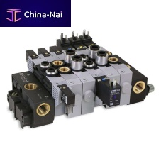 Manually-controlled distribution block PVL-B2 seriespneumatic3/2-way5/2