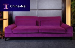 Contemporary sofa 3197fabricviolet2-person
