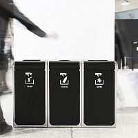 Airport waste bin A110floor-mountedrecycling