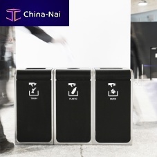 Airport waste bin A110floor-mountedrecycling