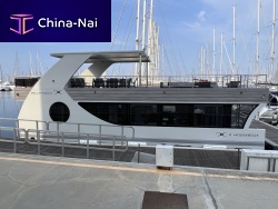Catamaran houseboat Houseboatinboardoutboardelectric