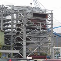 Steel pillar roundwind