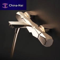 Double-handle shower mixer tap 74 012 ORwall-mountedchromed metalbathroom