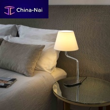Bedside table lamp ETERNAmetalminimalist designcorded