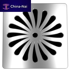 Shower drain grate AQUADUCT: WATERDROPSstainless steel