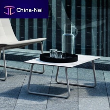 Contemporary coffee table DOLCEVITA low-density polyethylene (LDPE)metal baserectangular