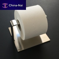 Wall-mounted toilet roll holder FRANZstainless steelblacksatin
