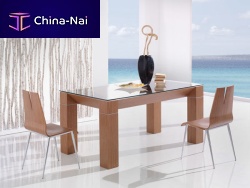 Contemporary dining table ADRAglassrectangularhome