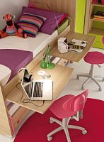 Contemporary desk READY FOR ANYTHINGwoodenwith trundle bedchild's