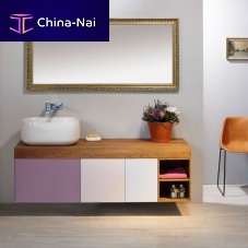 Wall-hung washbasin cabinet NEXTsolid woodtraditionalwith mirror