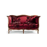 Louis XV style sofa ART. 0184fabricbeech2-person