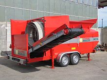 Dry screening screening unit HZ 16for woodmobiledrum