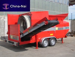 Dry screening screening unit HZ 16for woodmobiledrum