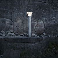 Urban bollard light KAROcontemporarygalvanised steelpolycarbonate