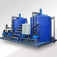 Liquids dosing unit waterpolymerpowder