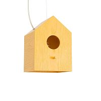 Pendant lamp BIRDHOUSE PMwoodoriginal designcorded