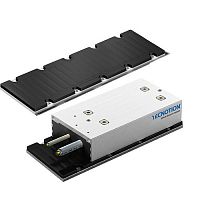 Iron-core linear motor magntic plate