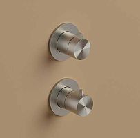 Double-handle shower mixer tap AF009built-inthermostaticstainless steel