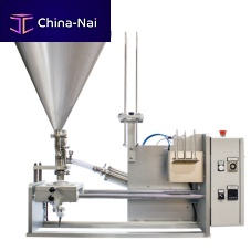 Semi-automatic filling and sealing machine RPX 5containerliquidsfor the food industry