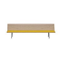 Contemporary bench ZINTA woodenfabricleather