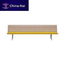 Contemporary bench ZINTA woodenfabricleather