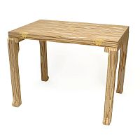 Traditional table TOUCH woodwooden baserectangular
