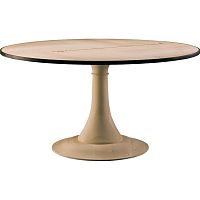 Traditional table NORD SUD ebonymaple baseround