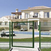 Electro-welded steel garden gate