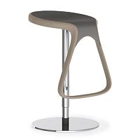 Contemporary bar stool GERNISsteel baseswivel