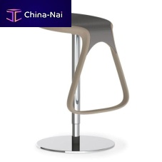 Contemporary bar stool GERNISsteel baseswivel