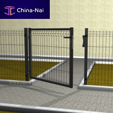 Electro-welded steel garden gate Lario