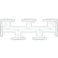 Multi-channel manifold PTFEflange