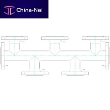 Multi-channel manifold PTFEflange