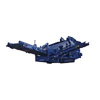 Mobile screener wetfor bulk materialsfor waste