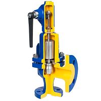 Compressed air safety valve zARMAK 570for steamcast ironfor aggressive media