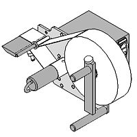 Adhesive label dispenser GREMWINDmotorized
