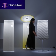 Floor lamp VIVAA.socialpolycarbonatelacquered steeloriginal design