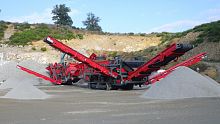 Mining screening unit GIPOSCREEN S 2160mobilefor bulk materials3-deck
