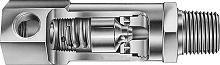 Hydraulic relief valve plug