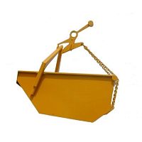 Metal self-discharging boat skip AUTOVID CP concretechain